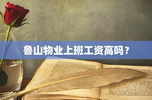 鲁山物业上班工资高吗？