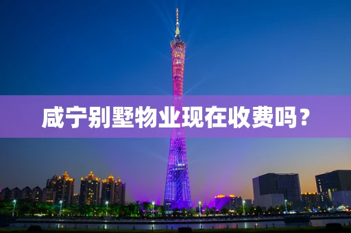 咸宁别墅物业现在收费吗？