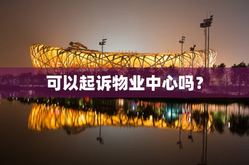 可以起诉物业中心吗？