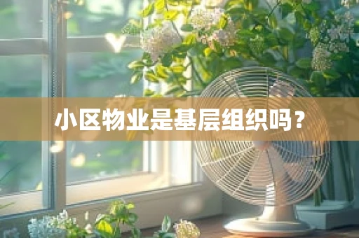 小区物业是基层组织吗？