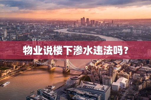 物业说楼下渗水违法吗？