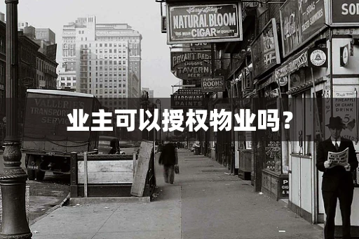 业主可以授权物业吗？