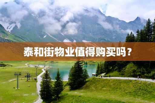 泰和街物业值得购买吗？