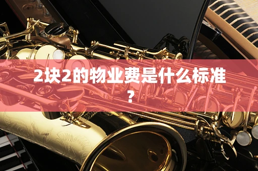2块2的物业费是什么标准？