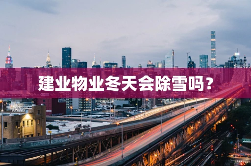 建业物业冬天会除雪吗？