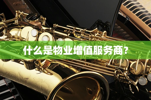 什么是物业增值服务商？
