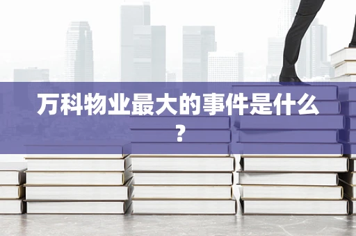 万科物业最大的事件是什么？
