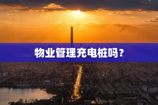 物业管理充电桩吗？