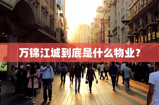 万锦江城到底是什么物业？
