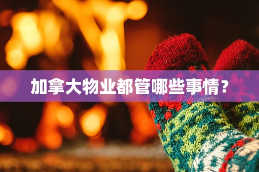 加拿大物业都管哪些事情？