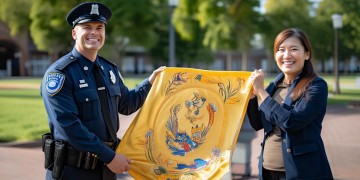 警察给物业送锦旗，写什么内容合适呢？